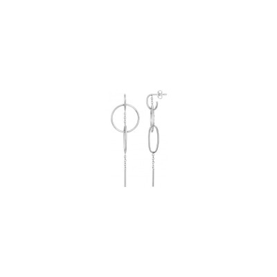 Boucles d'oreilles Phebus en acier