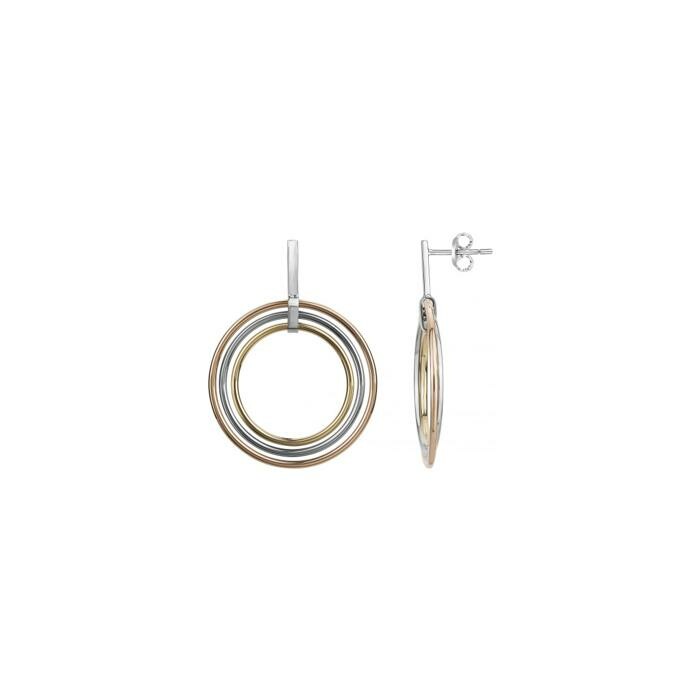 Boucles d'oreilles Phebus en acier PVD