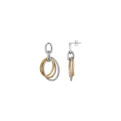 Boucles d'oreilles Phebus en acier PVD