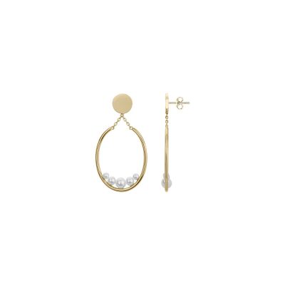 Boucles d'oreilles Phebus en métal doré