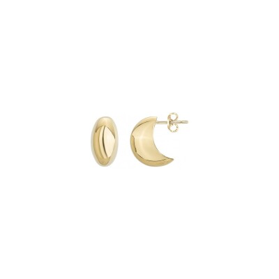 Boucles d'oreilles en acier pvd doré