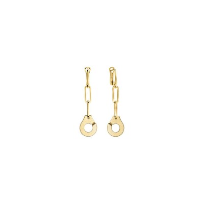 Boucles d'oreilles pendantes dinh van Menottes R13.5 en or jaune