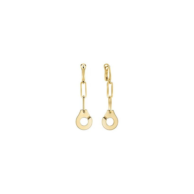 Boucles d'oreilles pendantes dinh van Menottes R13.5 en or jaune