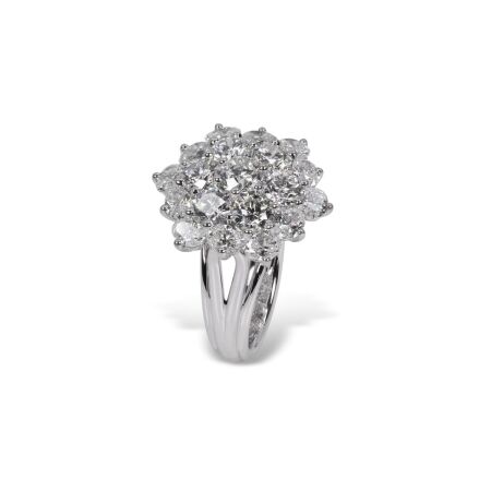 Bague Isabelle Barrier Bouquet de Diamants Les Uniques en or blanc et diamants, taille 53