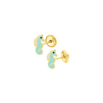 Clous d'oreilles en or jaune