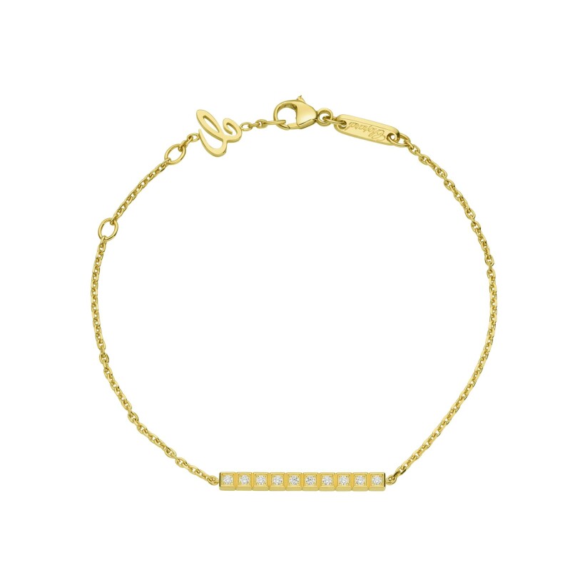 Chopard Ice Cube, yellow gold, diamonds bracelet
