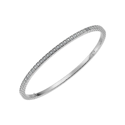 Bracelet Chopard Ice Cube en or blanc et diamants entièrement sertis, taille L