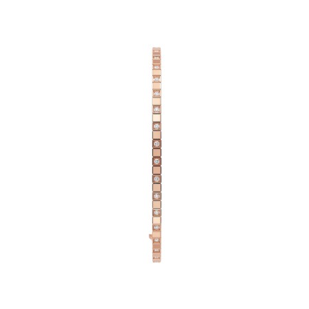 Chopard Ice Cube bracelet in rose gold and diamonds semi-set, size L