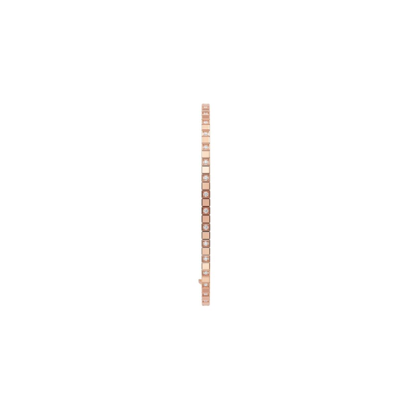 Chopard Ice Cube, rose gold, diamonds bracelet, size M