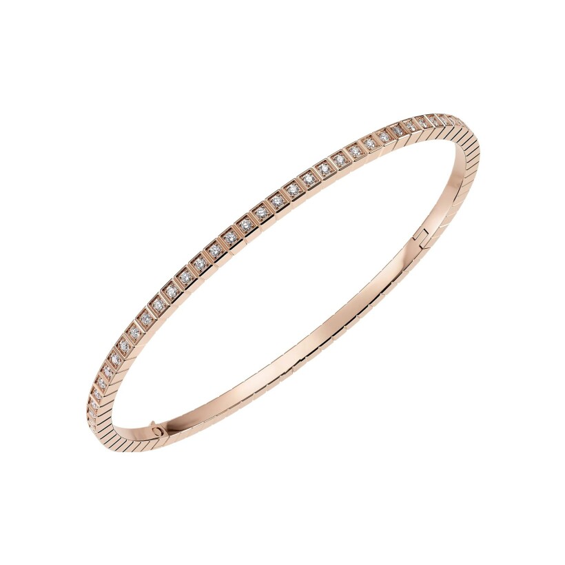 Bracelet Chopard Ice Cube en or rose et diamants, taille L