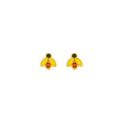 Puces d'oreilles en or jaune