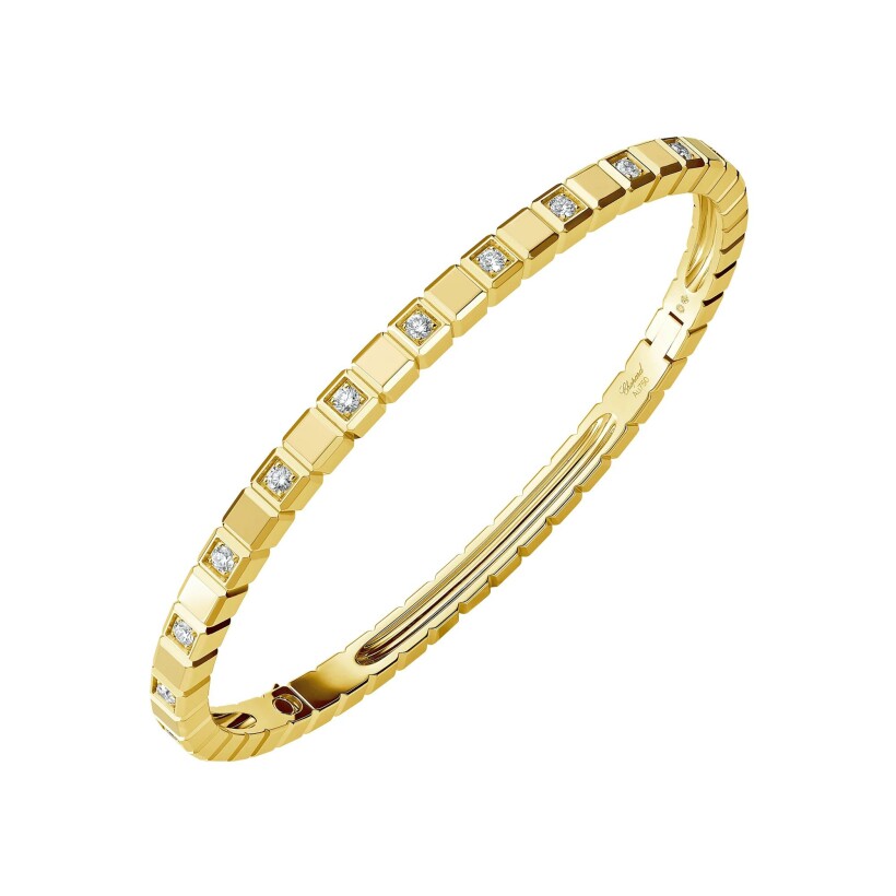 Bracelet Chopard Ice Cube en or jaune et diamants, taille L