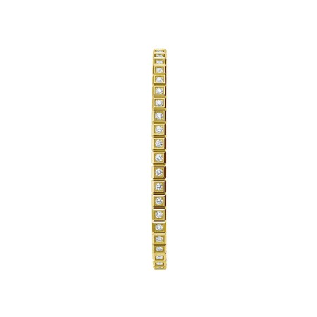 Chopard Ice Cube bracelet in yellow gold and diamonds fully-set, size L