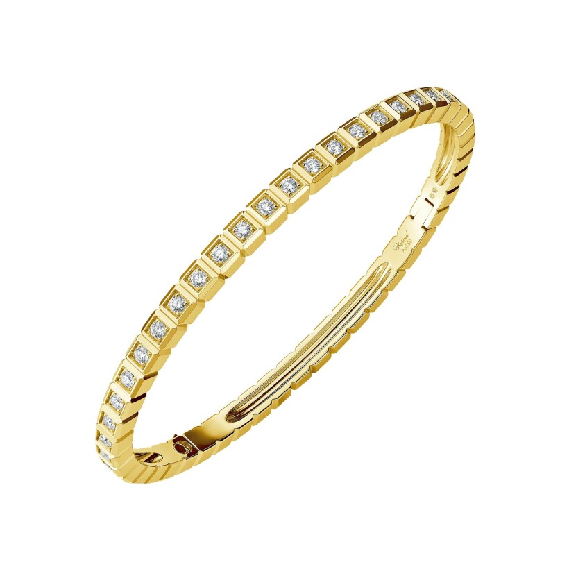 Bracelet Chopard Ice Cube en or jaune et diamants, taille L