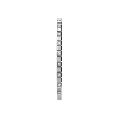 Bracelet Chopard Ice Cube en or blanc et diamants semi-sertis