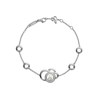 Bracelet Chopard Happy Dreams en or blanc et diamants