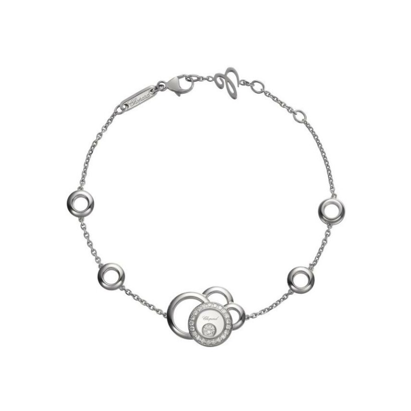 Bracelet Chopard Happy Dreams en or blanc et diamants 859888-1002