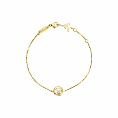 Bracelet Chopard Happy Diamonds Icons en or jaune et diamant