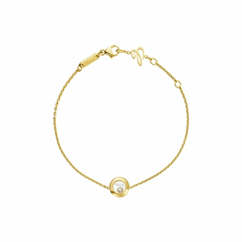 Bracelet Chopard Happy Diamonds Icons en or jaune et diamant