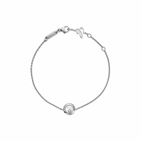 Bracelet Chopard Happy Diamonds Icons en or blanc et diamants