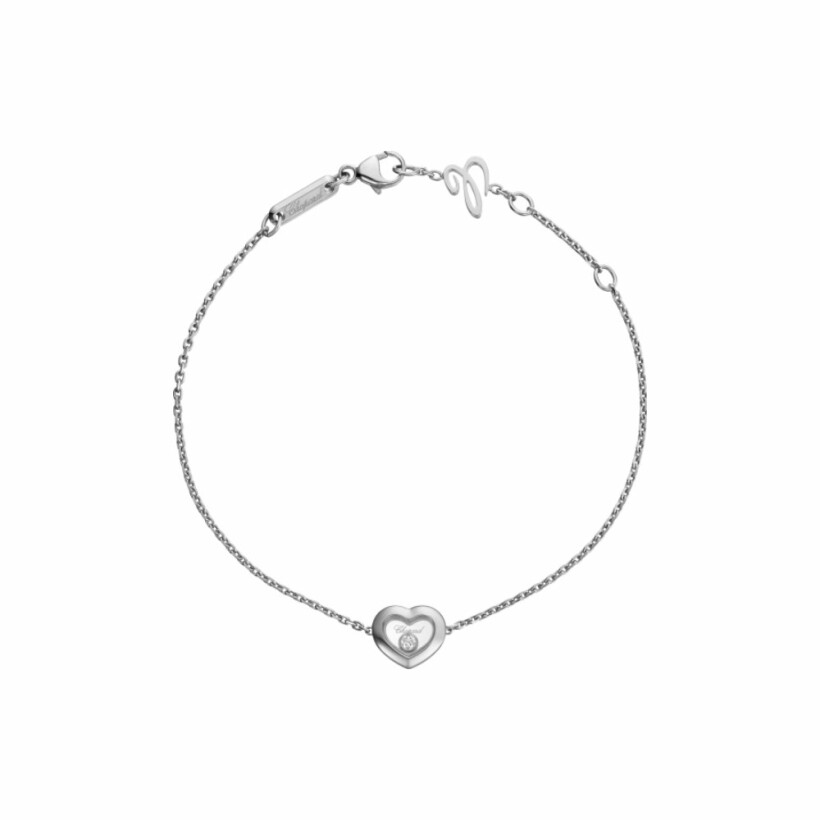 Bracelet Chopard Happy Diamonds Icons en or blanc et diamant