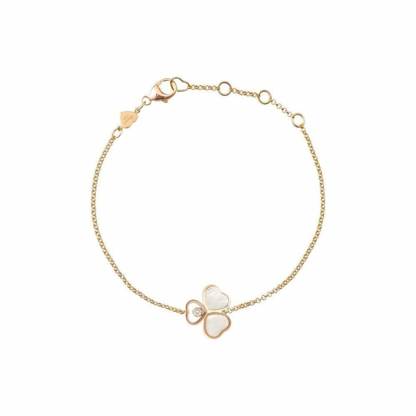 Chopard Happy Hearts bracelet, rose gold, diamond, mother-of-pearl