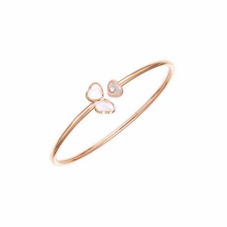 Chopard Happy Hearts bracelet, rose gold, diamond, size S