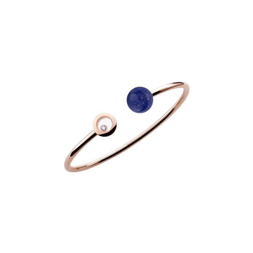Chopard Happy Diamonds Planet, rose gold, diamond and lapis lazuli bracelet, size S