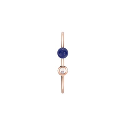 Bracelet Chopard Happy Diamonds Planet en or rose, diamant et lapis lazuli, taille S