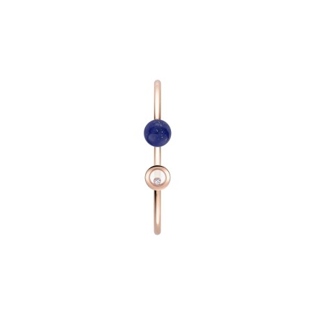 Bracelet Chopard Happy Diamonds Planet en or rose, diamant et lapis lazuli, taille S