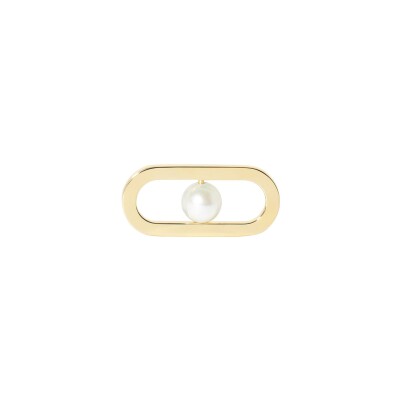 Mono boucle d'oreille Dinh Van Maillon Perle en or jaune et perle Akoya