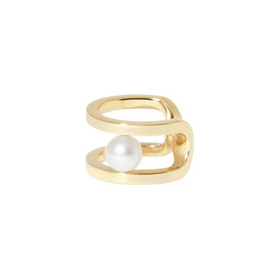 Bague d'oreille Dinh Van Maillon Perle en or jaune et perle Akoya