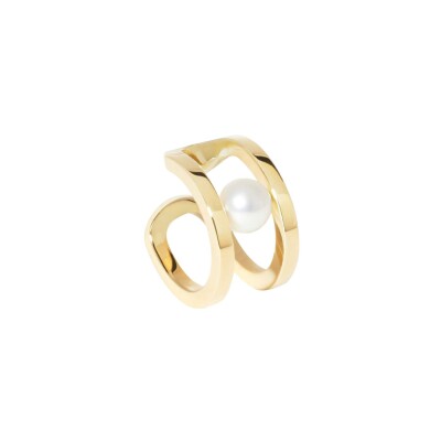 Bague d'oreille Dinh Van Maillon Perle en or jaune et perle Akoya