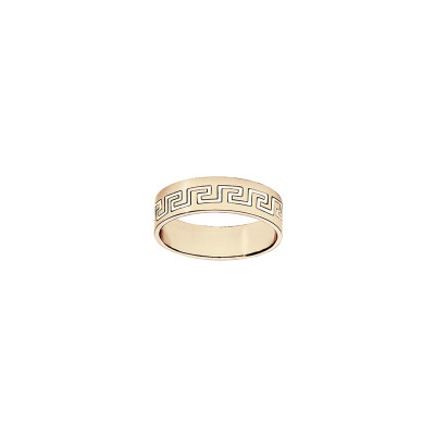 Alliance motif grecque en vermeil