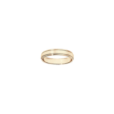Alliance godrons en vermeil, taille 60