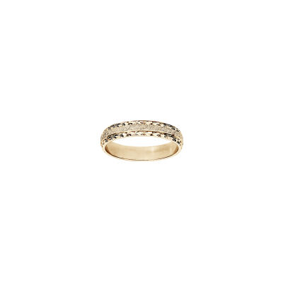 Alliance lapidée en vermeil, taille 54