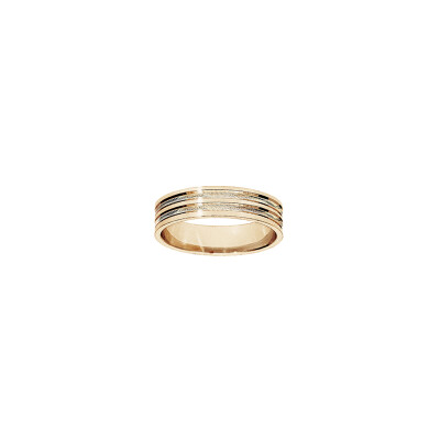 Alliance diamantée en vermeil