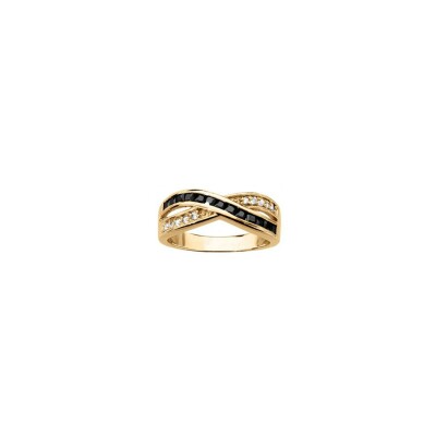 Bague en vermeil et oxydes de zirconium, taille 54
