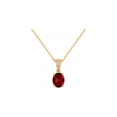 Colliers Griffe Rouge en plaqué or et oxyde de zirconium rouge