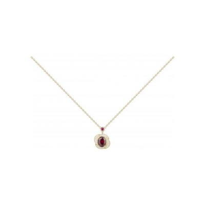 Collier Griffe Rouge en plaqué or