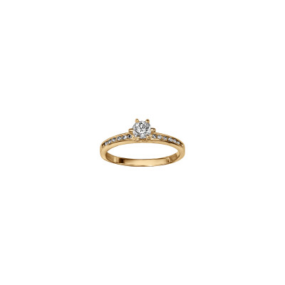Bague en vermeil et oxydes de zirconium, taille 56