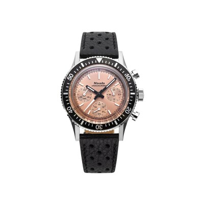 Montre Nivada Grenchen Chronoking Mecaquartz Salmon 87043Q10