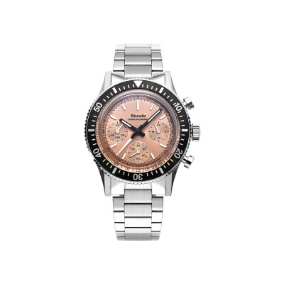 Montre Nivada Grenchen Chronoking Mecaquartz Salmon 87043Q20