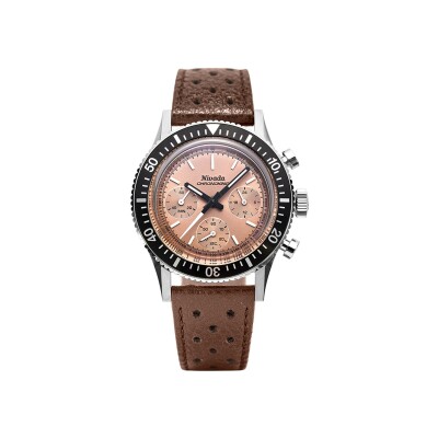 Montre Nivada Grenchen Chronoking Mecaquartz Salmon 87043Q23