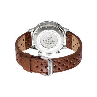 Montre Nivada Grenchen Chronoking Mecaquartz Salmon 87043Q23
