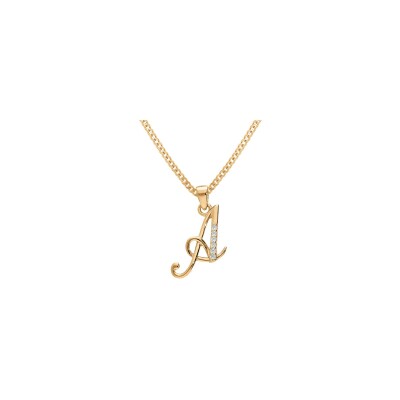 Collier en vermeil et oxydes de zirconium