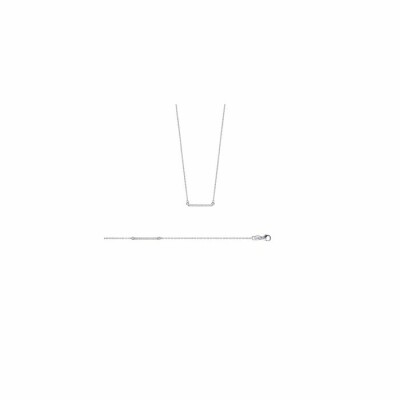 Bracelet en argent et oxydes de zirconium, longueur de 18cm