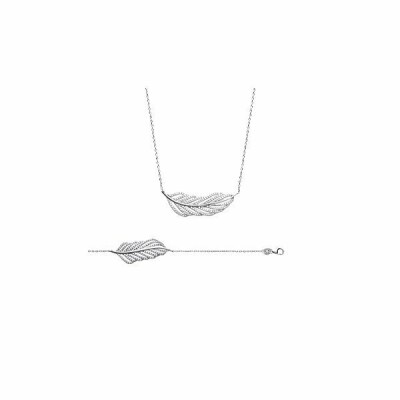 Bracelet en argent rhodié et oxydes de zirconium, 18cm