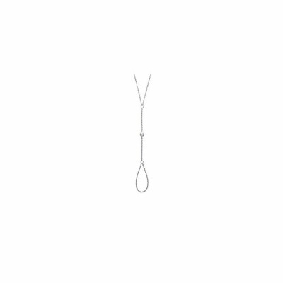 Bracelet en argent et oxydes de zirconium, longueur de 18cm