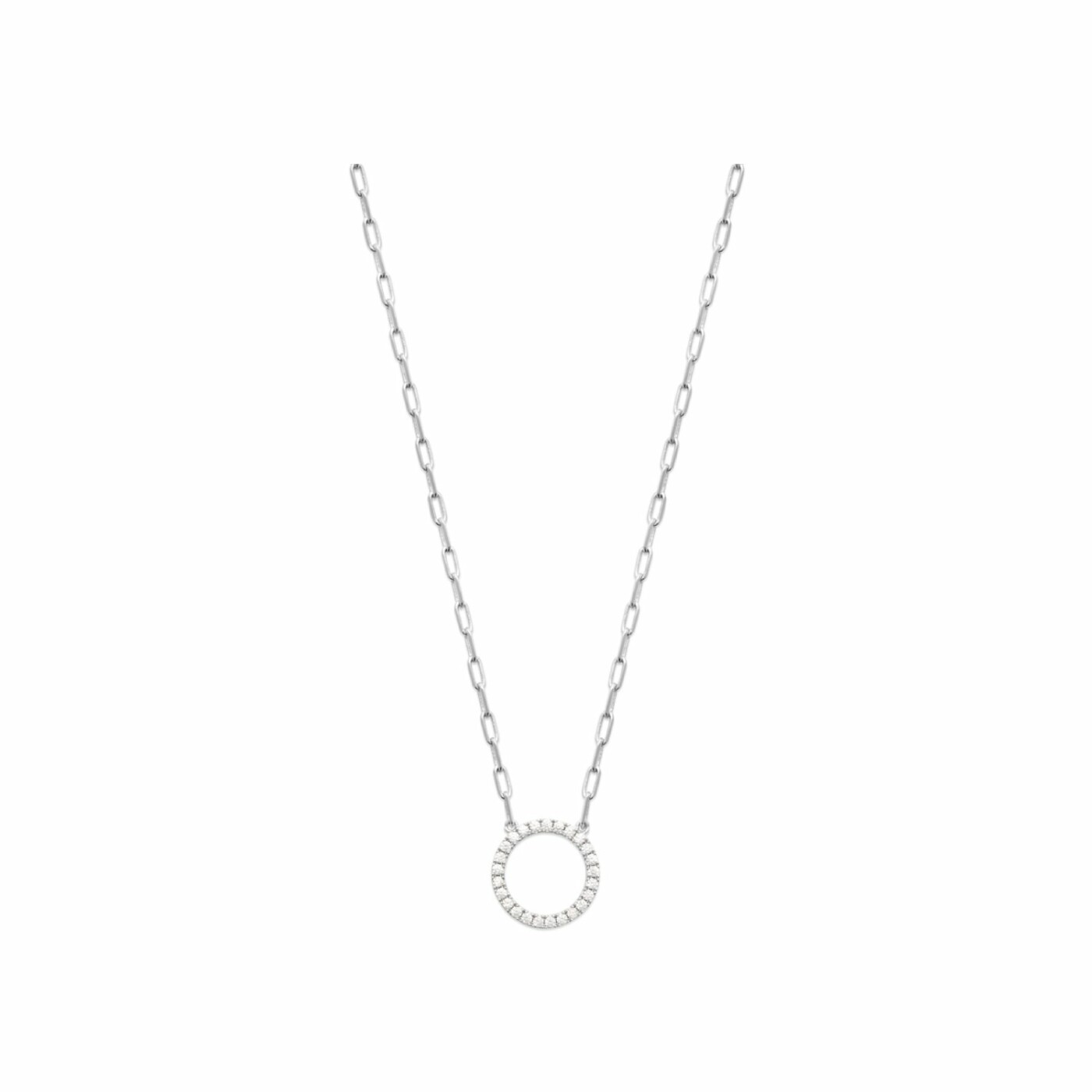 Collier en argent et oxydes de zirconium